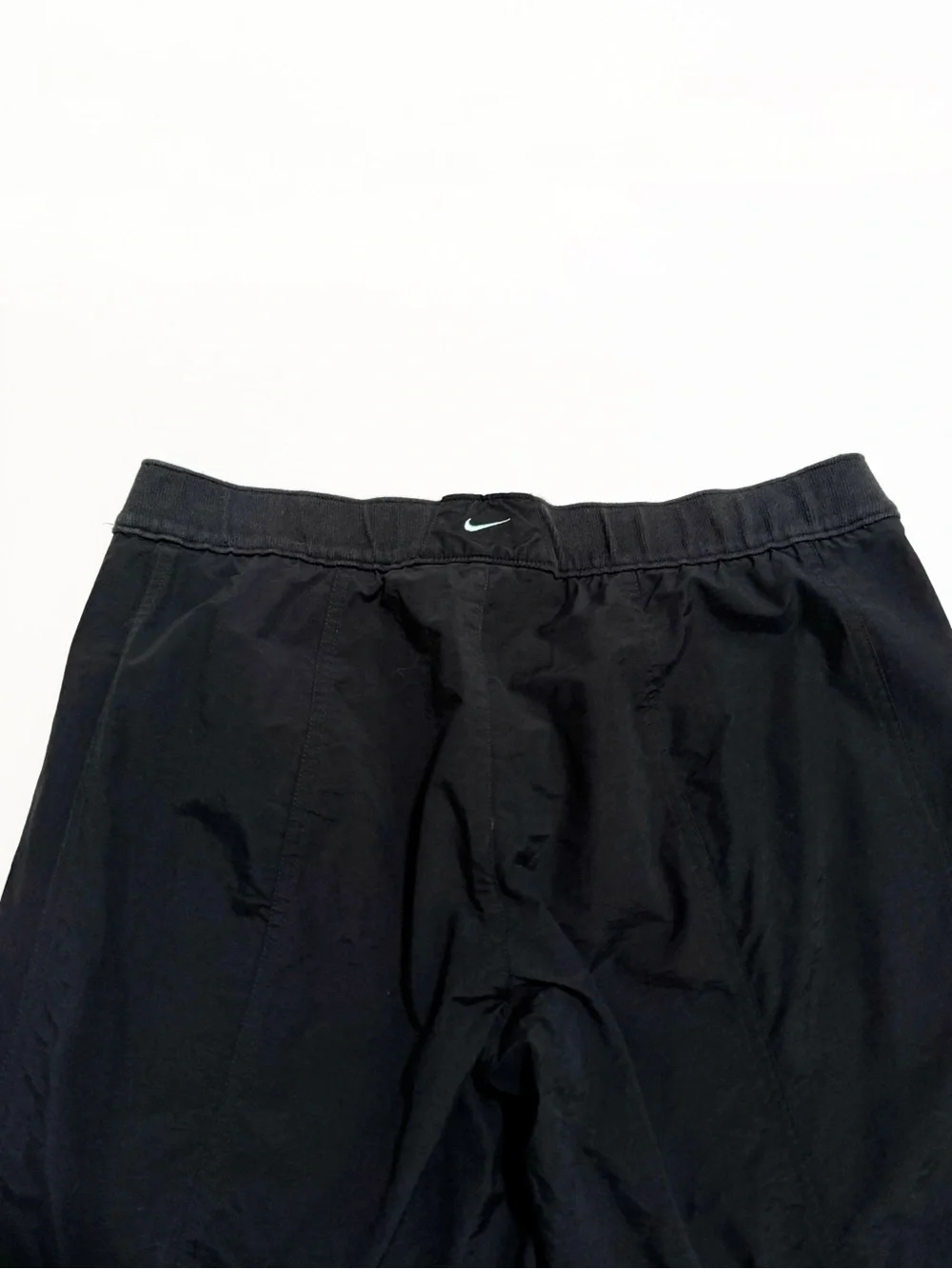 Nike Wide Leg Drawstring Hem Nylon Pants